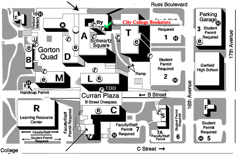 map campus diego san college city miramar sdccd bookstore zones corruption unf giveaway clothing