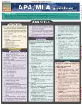 Apa/Mla Guidelines Revised
