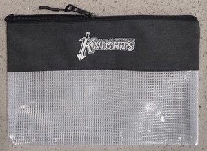 Sdcc Knights Zip Pouch Black/Clear Mesh