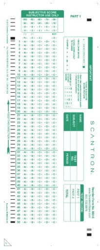 Scantron - green