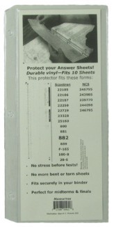 Vinyl Scantron Protector